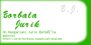 borbala jurik business card